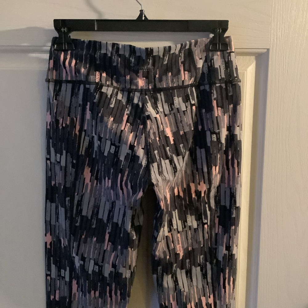 Calvin Klein Brand workout leggings, black, gray, pink colors, size M. - Picture 7 of 16
